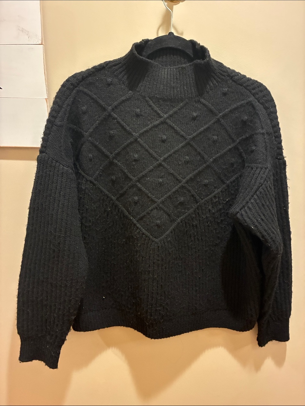 Calvin Klein Black Textured Sweater